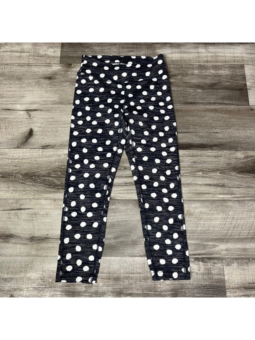 Outdoor Voices Athletic TechSweat Polka Dot Cropped Yoga Pants Women’s Size S